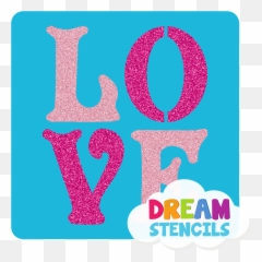 Love Glitter Tattoo Stencil - Dot Emoji,Emoji Temporary Tattoos