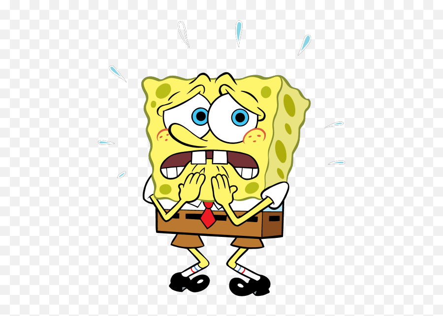 Spongebob - Spongebob Scared Emoji,Spongebob Squarepants Dramatic Emoticons