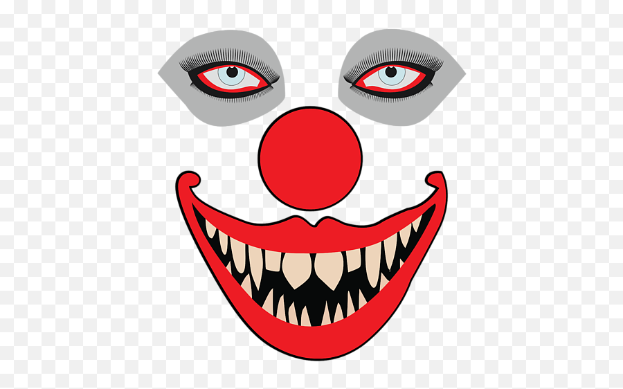 Halloween Evil Clown Face Weekender Tote Bag - Drawing Scary Clown Face Emoji,Clown Face Emoticon -emoji