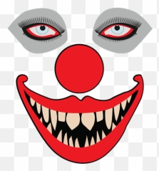 Halloween Evil Clown Face Weekender Tote Bag - Drawing Scary Clown Face Emoji,Clown Face Emoticon -emoji