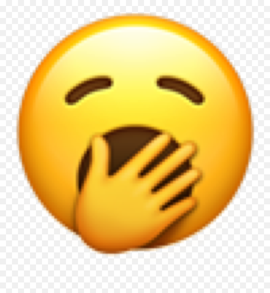 Emoji Yawn Iphone Sticker - Yawning Emoji,Dm Me An Emoji