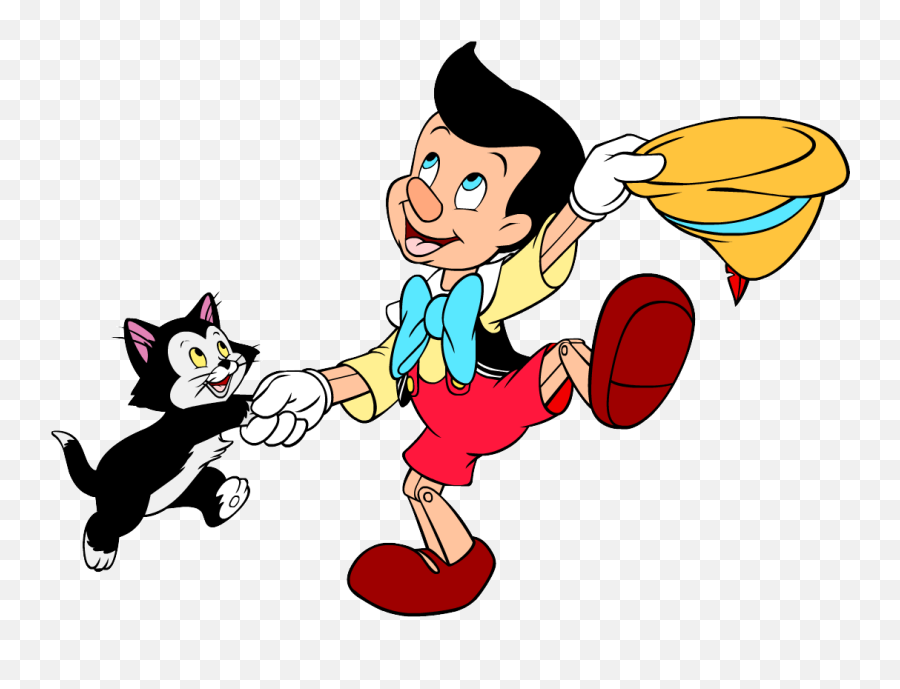 Disney Pinocchio Clipart - Figaro Pinocchio Png Emoji,Pinocchio Gif Emoticon