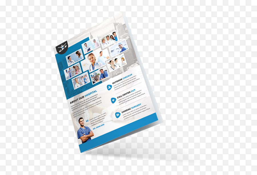 Hospital Brochure Design - Hospital Brochure Design Emoji,Dealing With Emotions Brochure Or Pamphlet