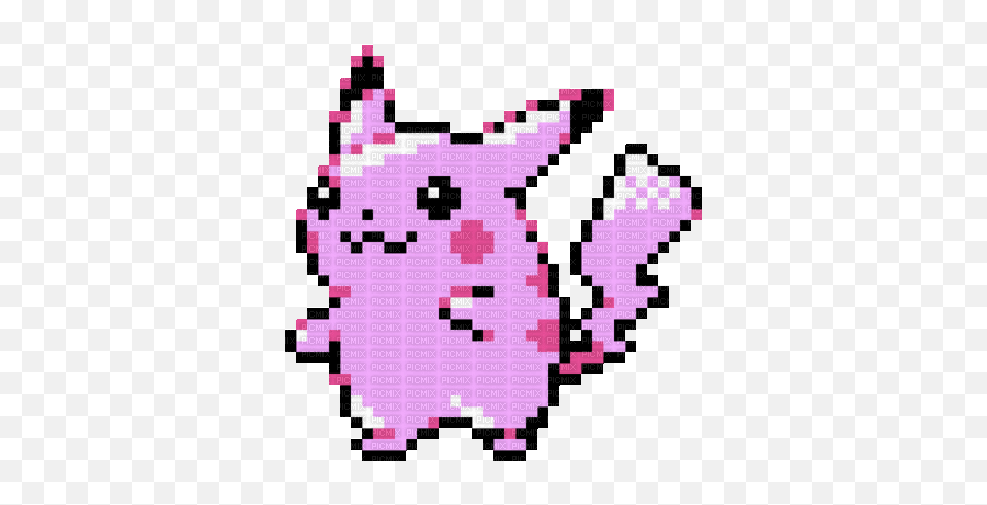 Pikachu Pixel Pikachu Rose Pokémon Kawaii Kawai - Transparent Pink Pokemon Gif Emoji,Animated Pikachu Emoji
