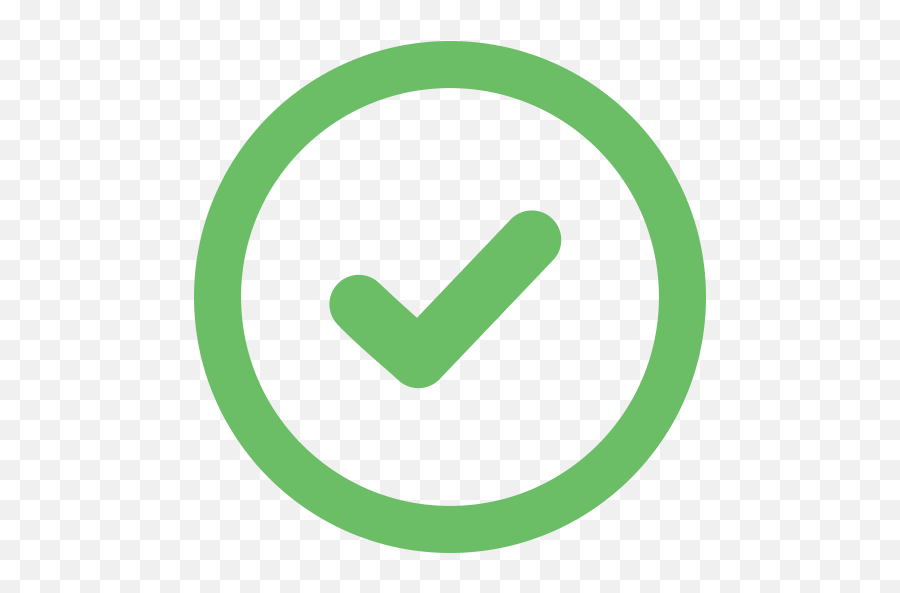 Green Checkmark Line Icon Png And Svg - Green Check Icon Png Emoji,Green Check Mark Emoticon