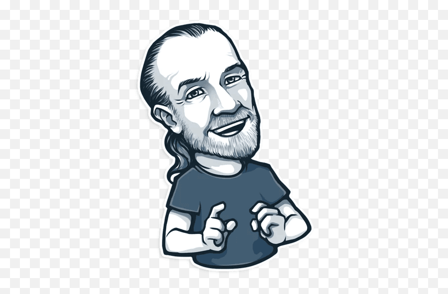 Pin On Telegram Stickers - George Carlin Png Emoji,Sonic Emotion Sketch