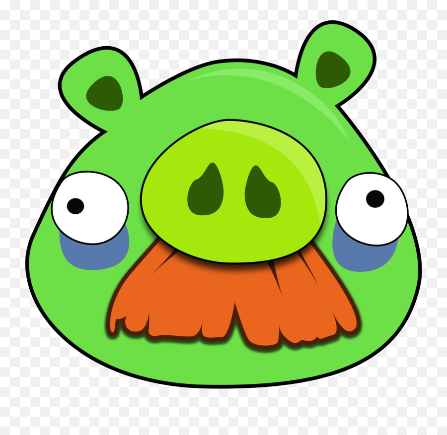 Angry Birds Pig Png Free Download Png Arts - Angry Birds Pig Mustache Emoji,Pig And Person Emoji