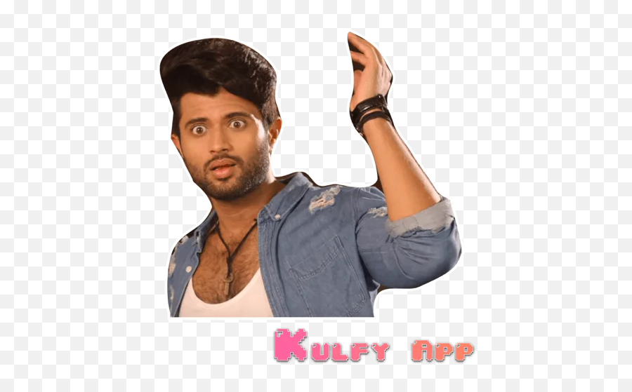 Shock Sticker - Heros Telugu Reactions Shocked Kulfy Vijay Devarakonda Stickers For Whatsapp Emoji,Brahmanandam Emotions
