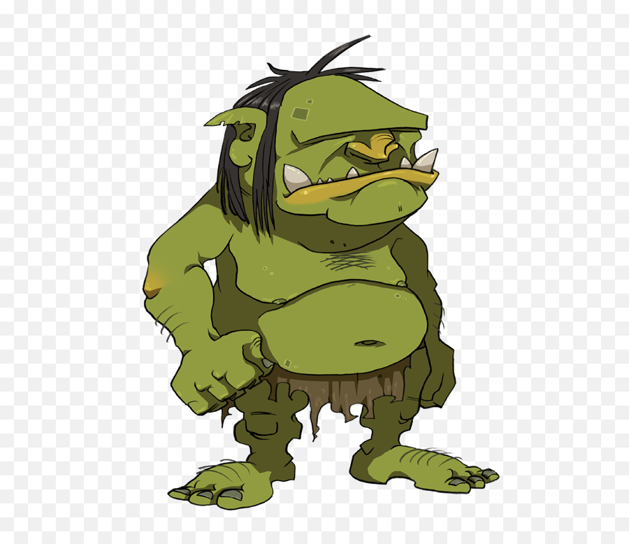 Character Design Illustration Character Design Ogre - Cartoon Ogre Emoji,Minnesota Vikings Emoticon