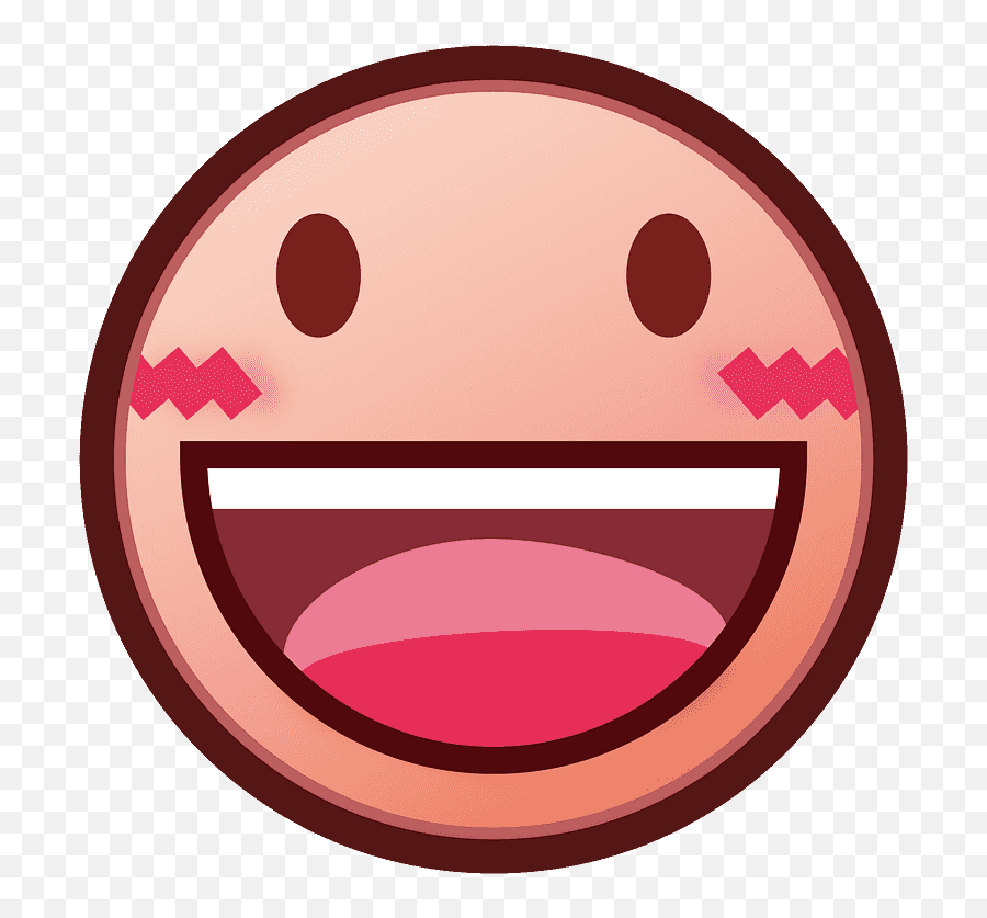 Filephantom Open Emoji 1f606svg - Wikimedia Commons Red Laughing Face Emoji,Emoticon Instagram