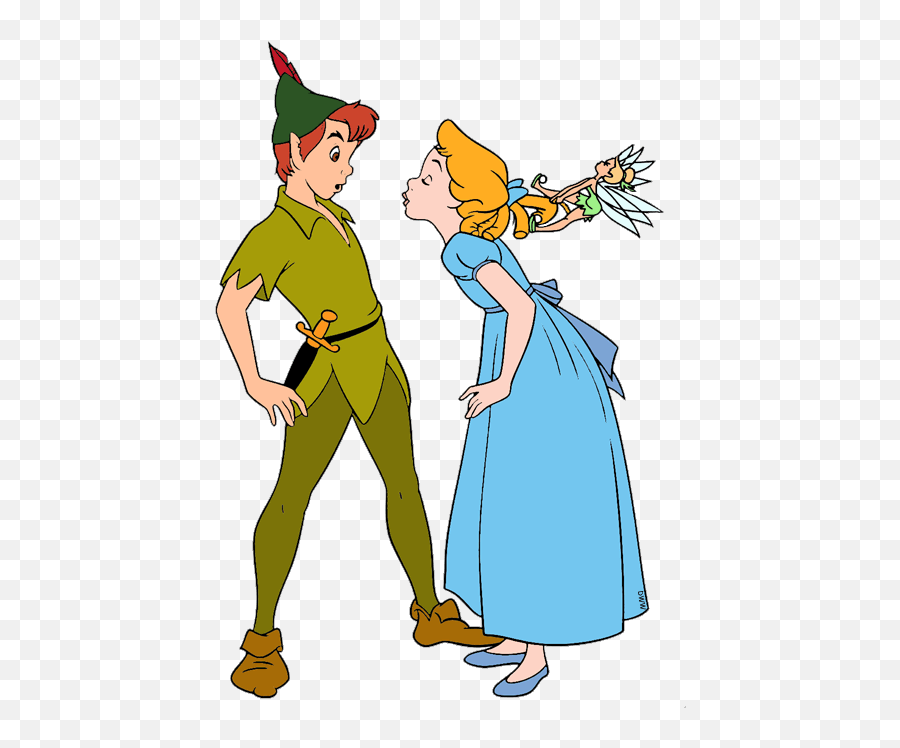 Love Is In The Disney Air - Peter Pan And Wendy Png Emoji,Mickey And Friends Emotions