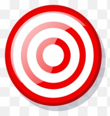 Shooting Target Bullseye Clip Art - Target Png Download Emoji,Emoticons Facebook Target Shooting