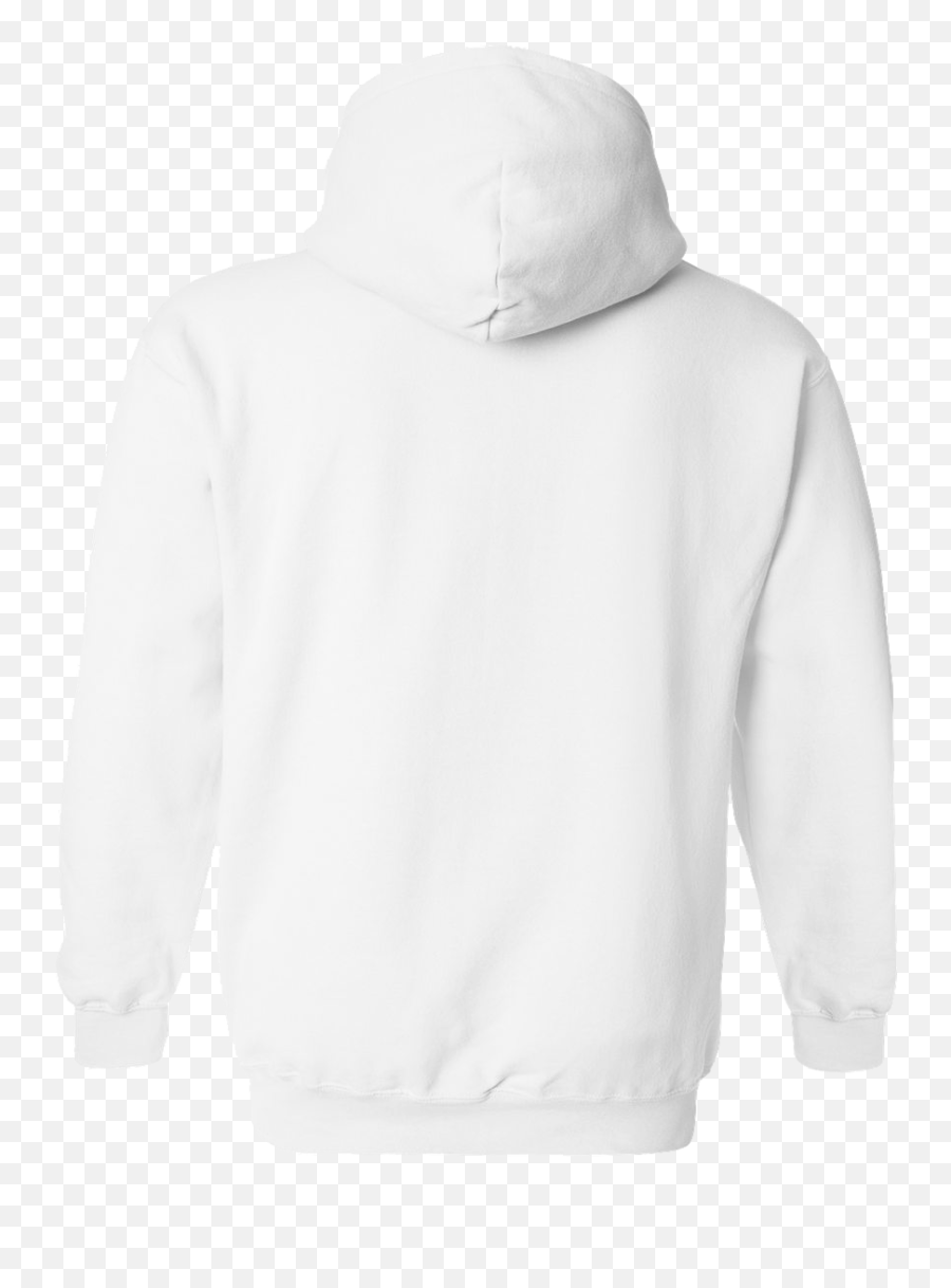 Gildan Heavy Blend Adult Hooded Sweatshirt - Plain White Hoodie Back Png Emoji,Emoji Sweatshirts