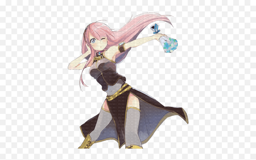 Luka Megurine By Merishy Anime Manga Cartoon Emoji,Megurine Luka Emoticon