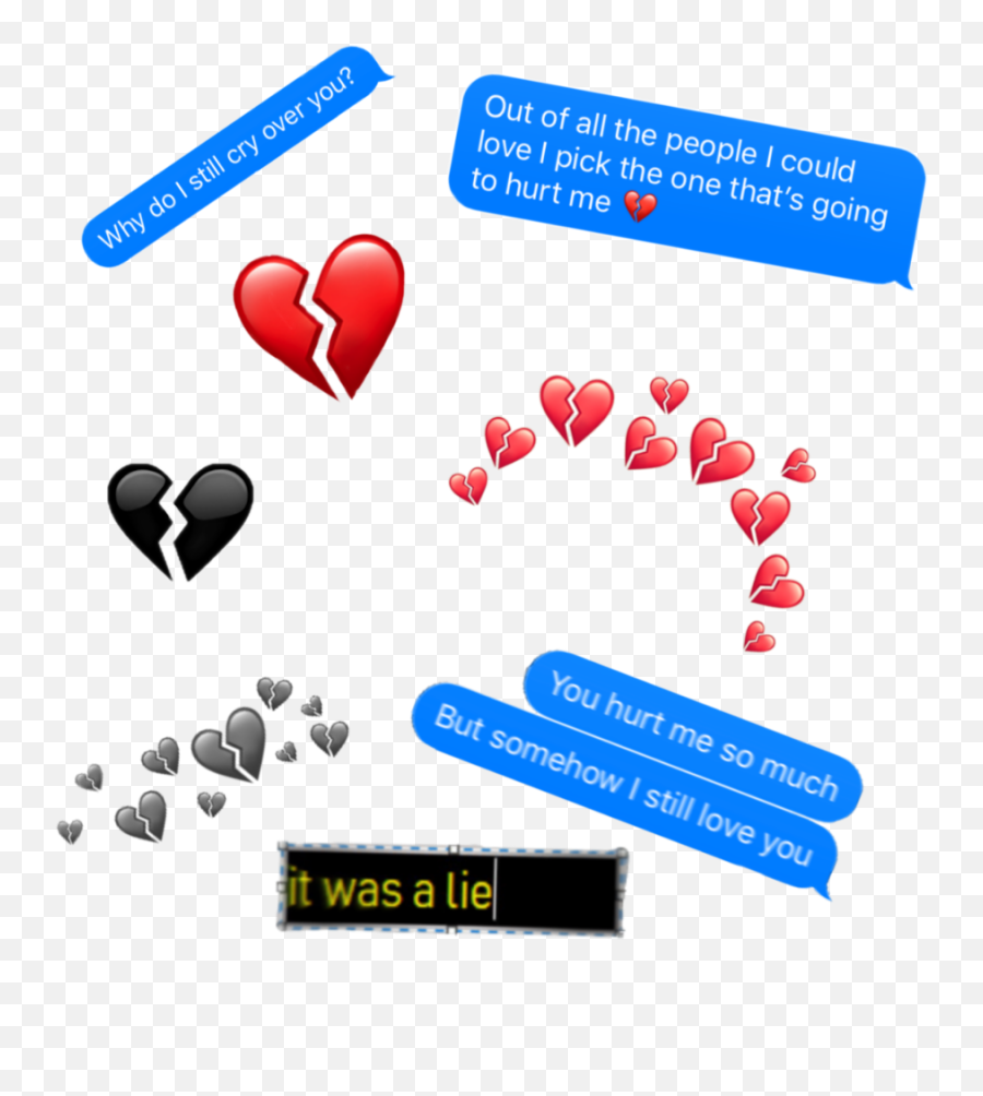 Broken Heart Chat Png Emoji,Text Emoji Lying Down Crying