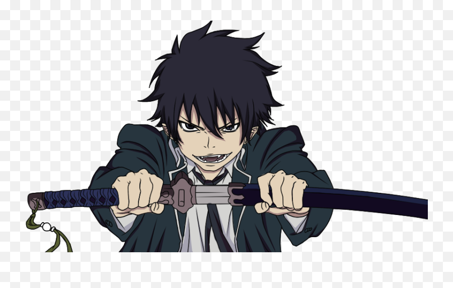 Exorcist Blueexorcist Anime Sticker - Rin Okumura Sword Emoji,Exorcist Emoji