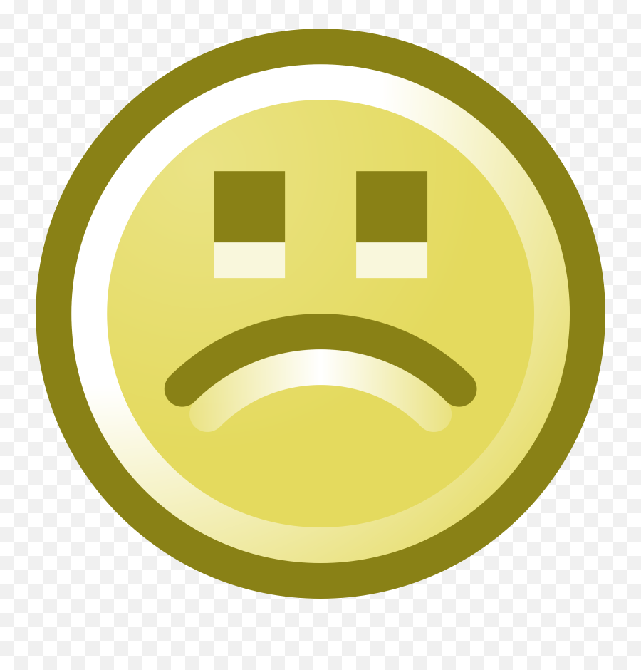 Smiley Face Frown - Great Depression Symbols Sad Emoji,Frustrated Emoji