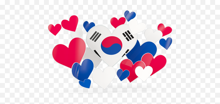 South Korea Clipart Png - National Flag Of Korea Transparent Imagenes De La Bandera De Colombia En Forma De Corazon Emoji,Dprk Flag Emoji