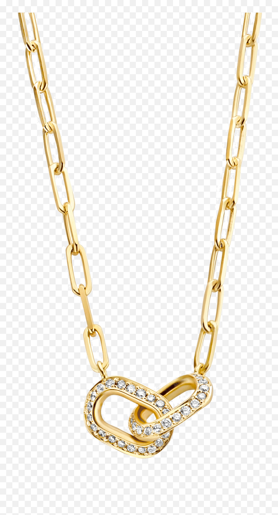 Recycled Gold Lab Diamond Link Chain Necklace Unity Kimai - Kimai Unity Necklace Emoji,100 Emoji Gold Chain