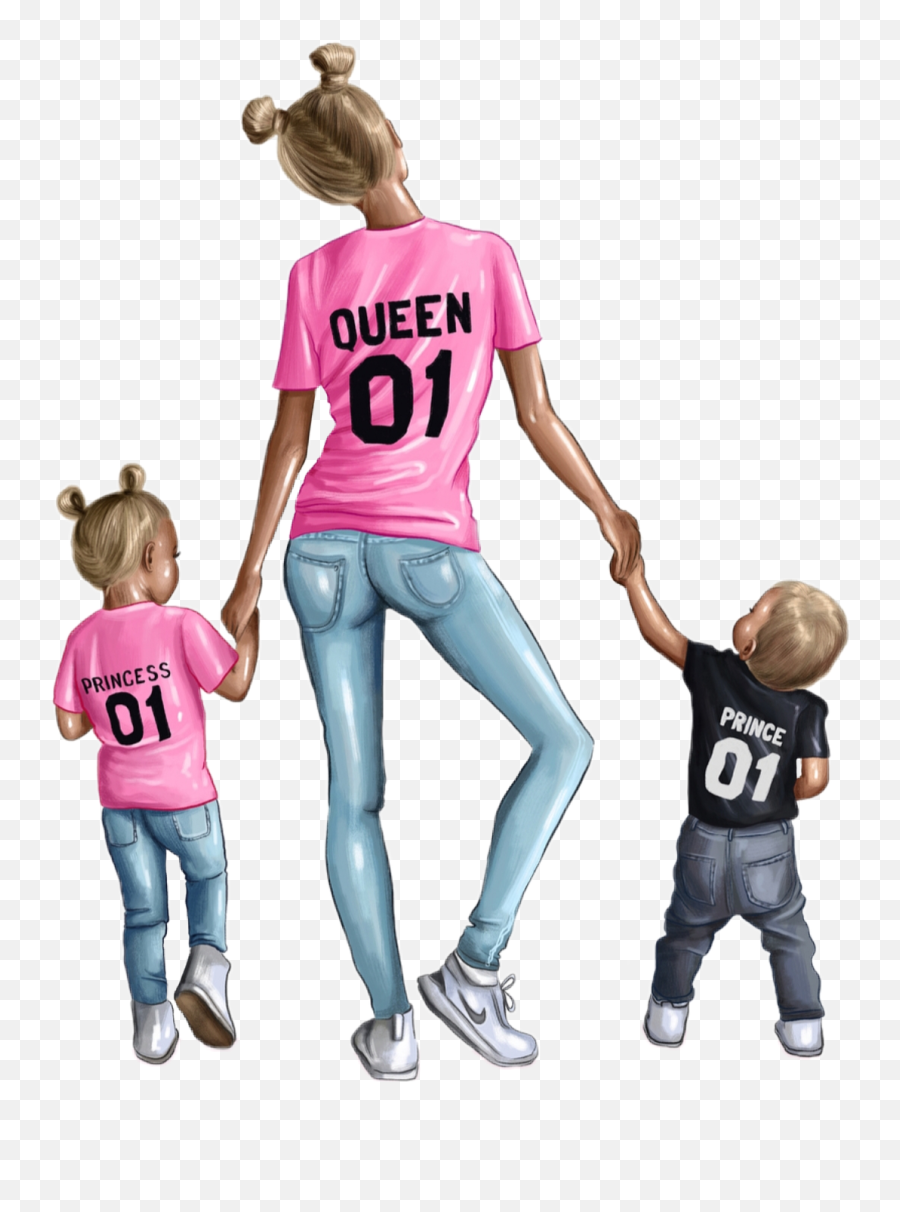 Shirts Twins Mom Kids Boy Girl Pink - Mom Daughter And Son Emoji,Kids Emoji Shirts