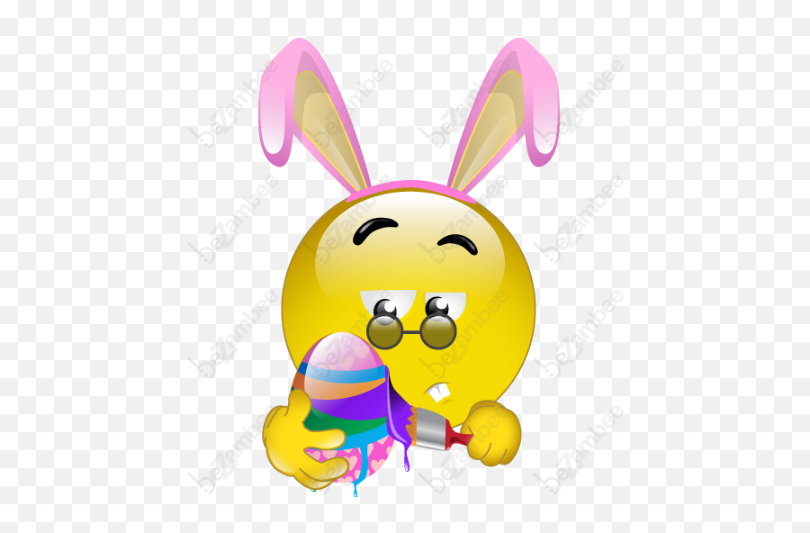 Clipart Smiley Emoticon Smiley Emoji - Happy Easter Bunny Emoji,Easter Emoji
