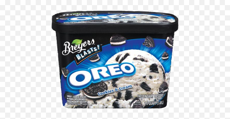 Sticker - Breyers Blasts Oreo Cookies And Cream Emoji,Oreo Cookie Emoji