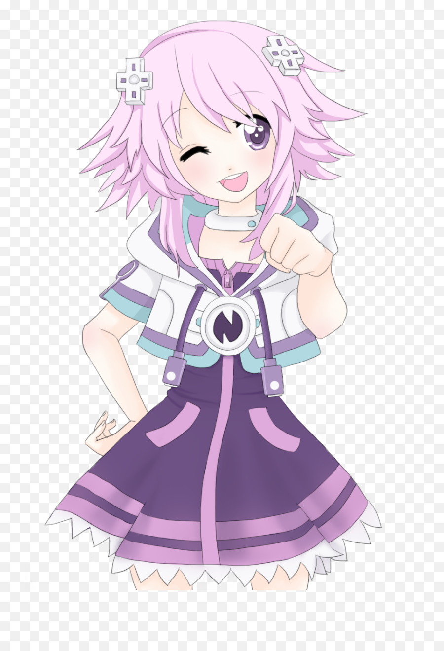 The Animation - Neptune Girl Anime Emoji,Nepnep Emoticon