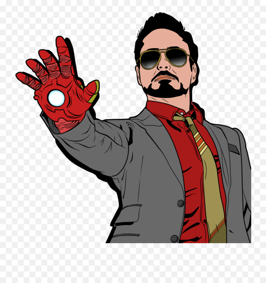 Tony Stark Robert Downey Jr By - Tony Stark Iron Man Cartoon Png Emoji,Facebook Robert Downey Emotion