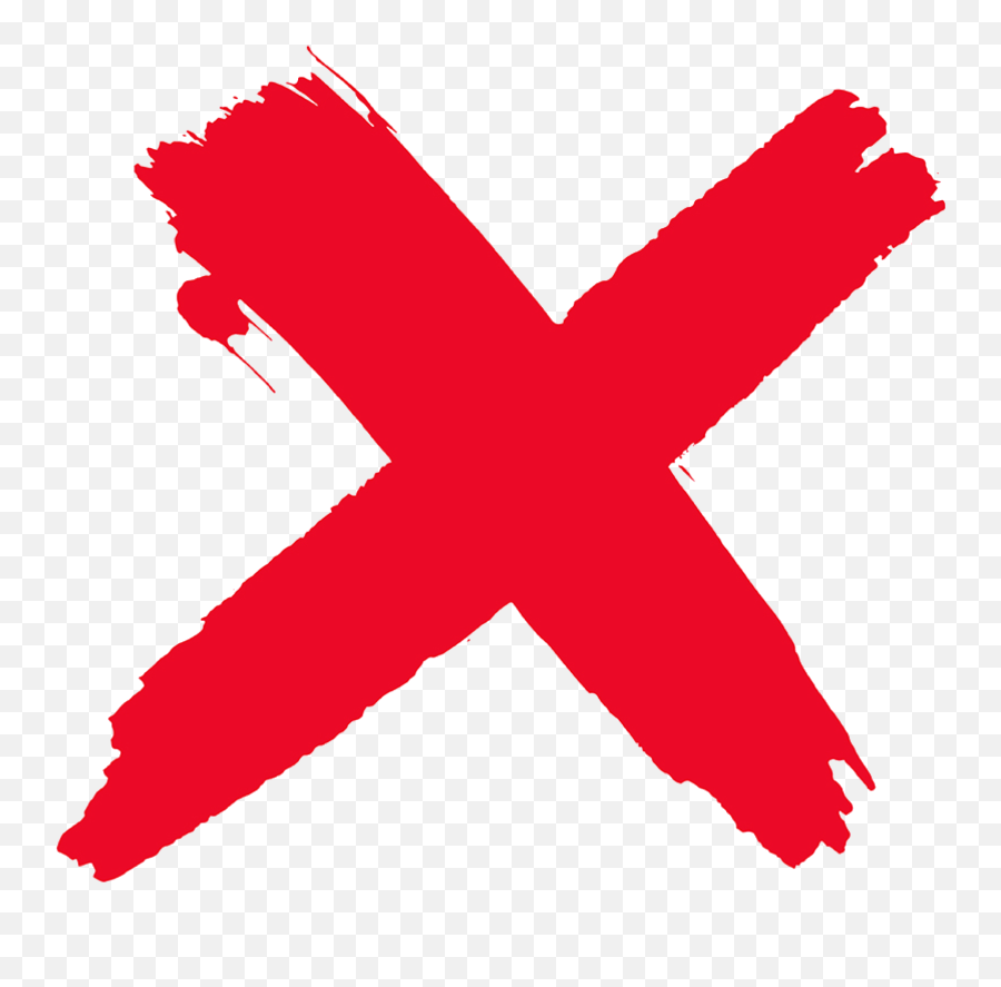 X Redcross Mark Cross Freetouse Sticker By Stan Jaida - Red X Transparent Background Emoji,Red X Emoji
