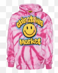 Chinatown Market Spray Paint Hoodie In - Pink Chinatown Hoodie Emoji,Putting On A Sweater Emoticon