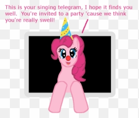 Fim - Mlp Pinkie Singing Telegram Emoji,Mlp Emoticons Deviantart