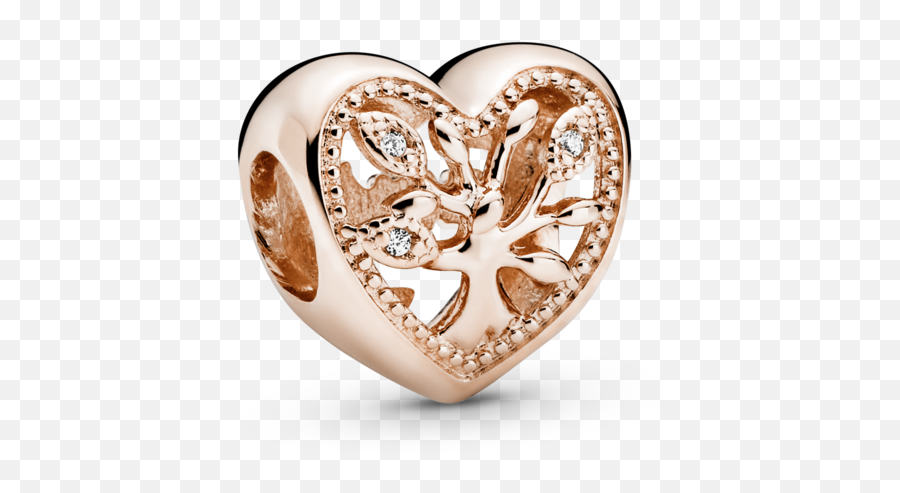 Charm Pandora Árvore Da Família - Rose Gold Girl Pandora Jewelry Emoji,Charm Catcher Charms Emojis
