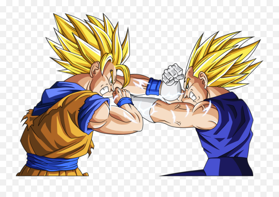 Super Saiyan - Goku Vs Vegeta Emoji,Super Saiyan 2 Vegeta & Bulma- Outburst Of Emotion