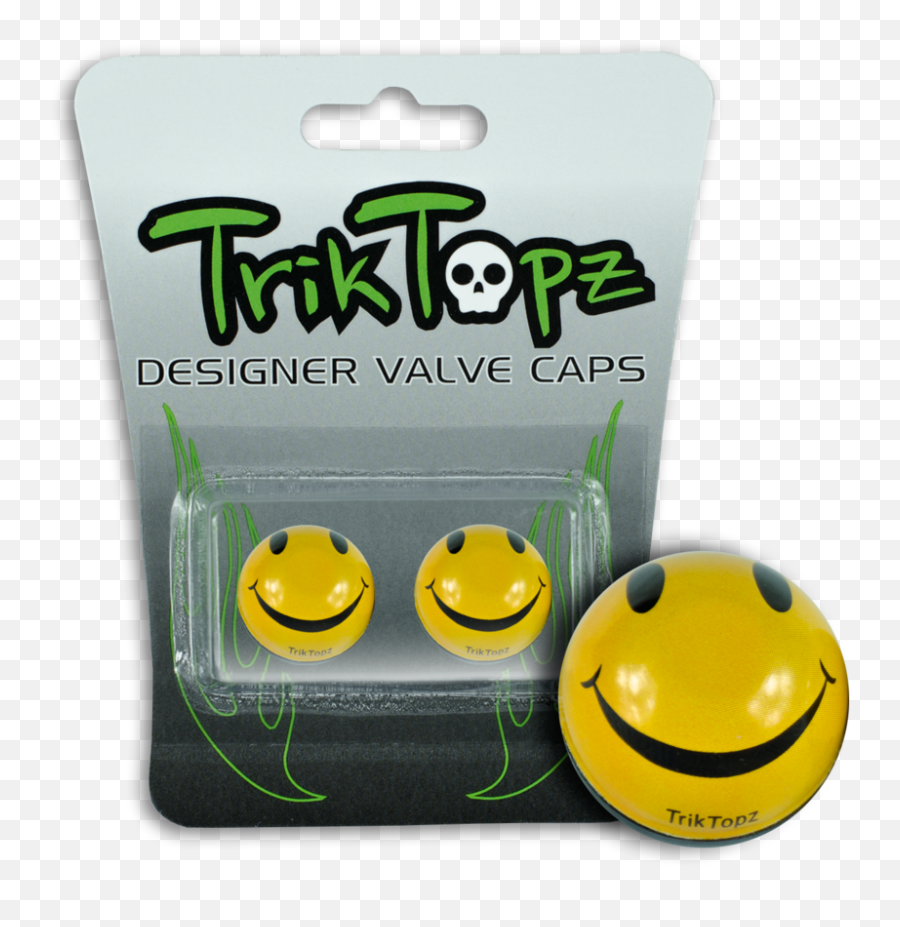 Cycling Bicycle Accessories Trik Topz Valve Cap Smiley Face - Bmx Valve Caps Chrome Emoji,Keys For Emoticon