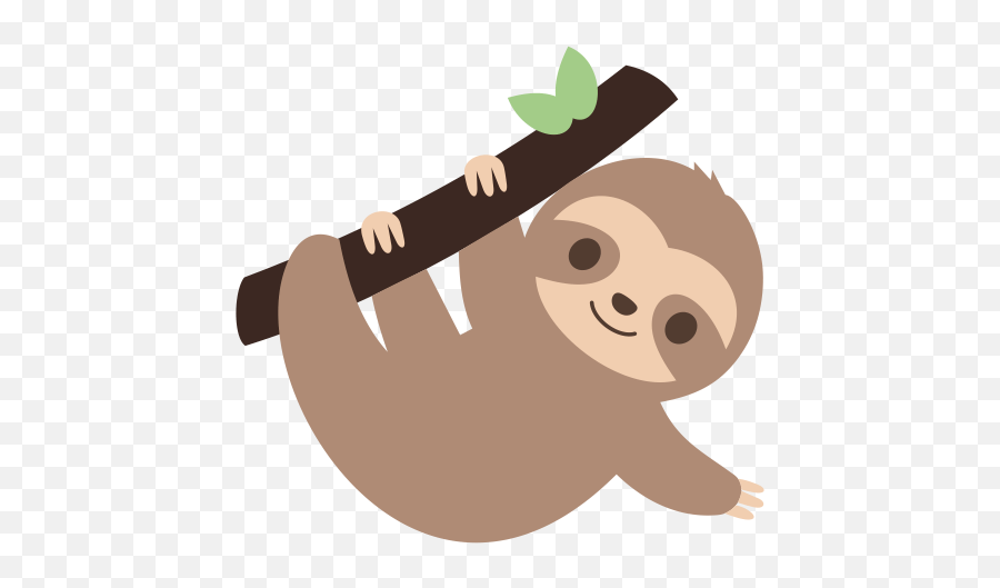 View 17 Hanging Sloth Svg Free - Cute Sloth Svg Emoji,Sloth Emoticon Facebook
