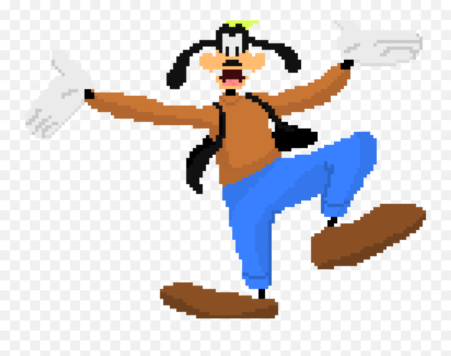 Goofy Png - Goofy Pixel Png Emoji,I Cant Get Goofys Hat In Emoji Blitz