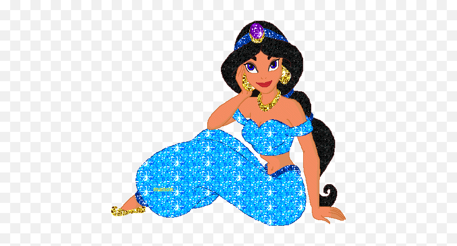 Disney Princesses Glitter Gifs - Princess Jasmine Glitter Emoji,Disney Emoticons