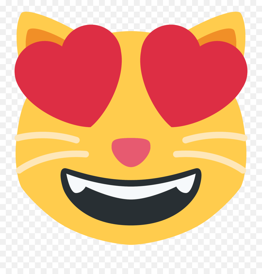 Smiling Cat With Heart Emoji,Heart Eyes Emoji