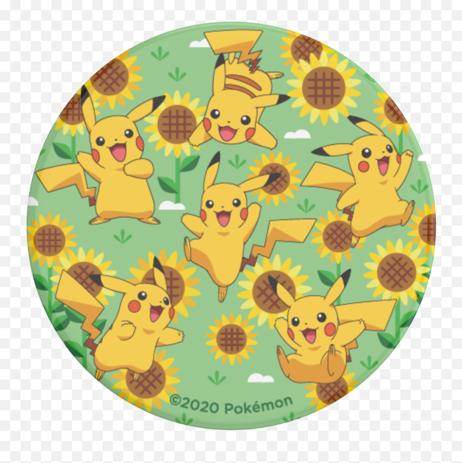 Pikachu Pattern Popgrip - Happy Emoji,Pikachu's Emotions Pokemon Yellow