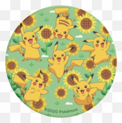 Pikachu Pattern Popgrip - Happy Emoji,Pikachu's Emotions Pokemon Yellow