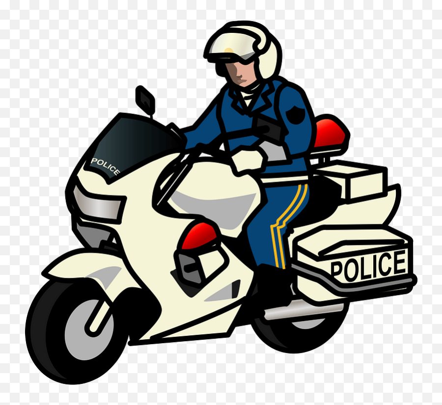 Police Motorcycle Clipart - Police Motorcycle Png Download Cartoon Image Of Police Motorcycle Emoji,Harley Davidson Emojis