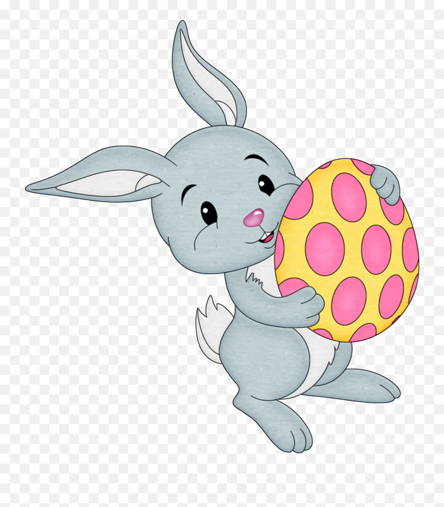 Bunny Easter Sticker - Transparent Background Easter Bunny Transparent Emoji,Bunny And Egg Emoji
