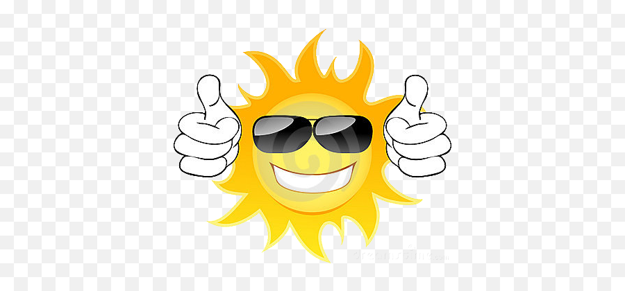 Download Hd Sol Playa Png - Sun With Sunglasses Clipart Emoji,Capri Sun Emoticon