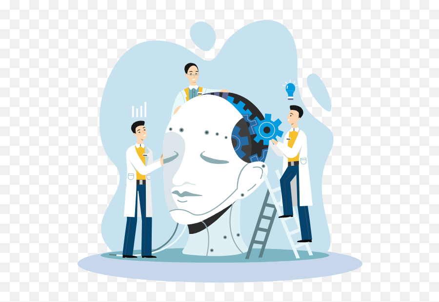 Ai Ml Services Solutions - Artificial Intelligence Illustration Png Emoji,Artificial Intelligence Animated Emotions