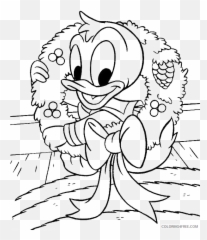 Donald Duck Coloring Pages Cartoons - Christmas Duck Coloring Page Emoji,Donald Duck Emoji