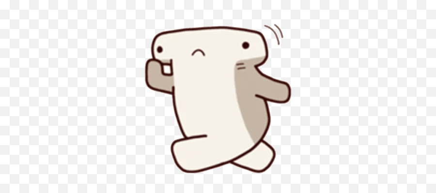 Shark Time Stickers - Dot Emoji,21 Lazy Bear And Rabbit Wechat Expression Emoji