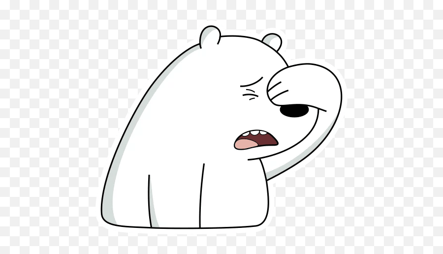 Sticker Maker - Ice Bear Emoji,Gambar Emoticon Cium Dan Peluk