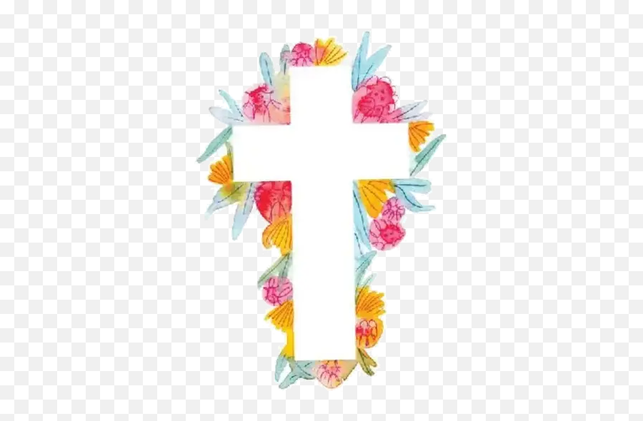Emoji Emotions Cartoon Sticker By C L A S H E - Christian Cross,Where Is The Cross Emoji