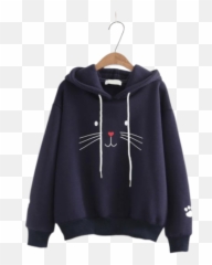 Cat Face Hoodies - Love Cat Design Emoji,Cute Emoji Sweater