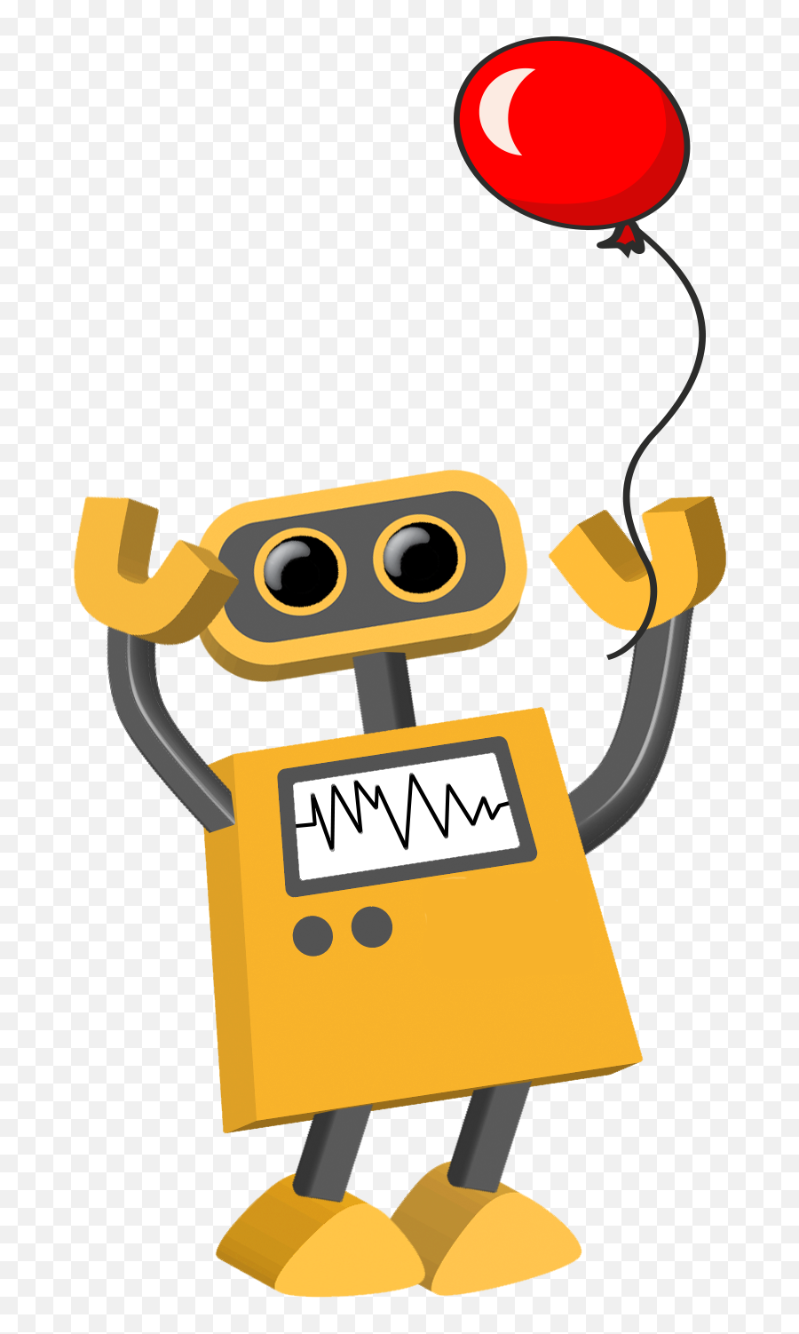 Download Balloon Bot - Robot Transparent Background Clipart Emoji,Robot Emoji Png